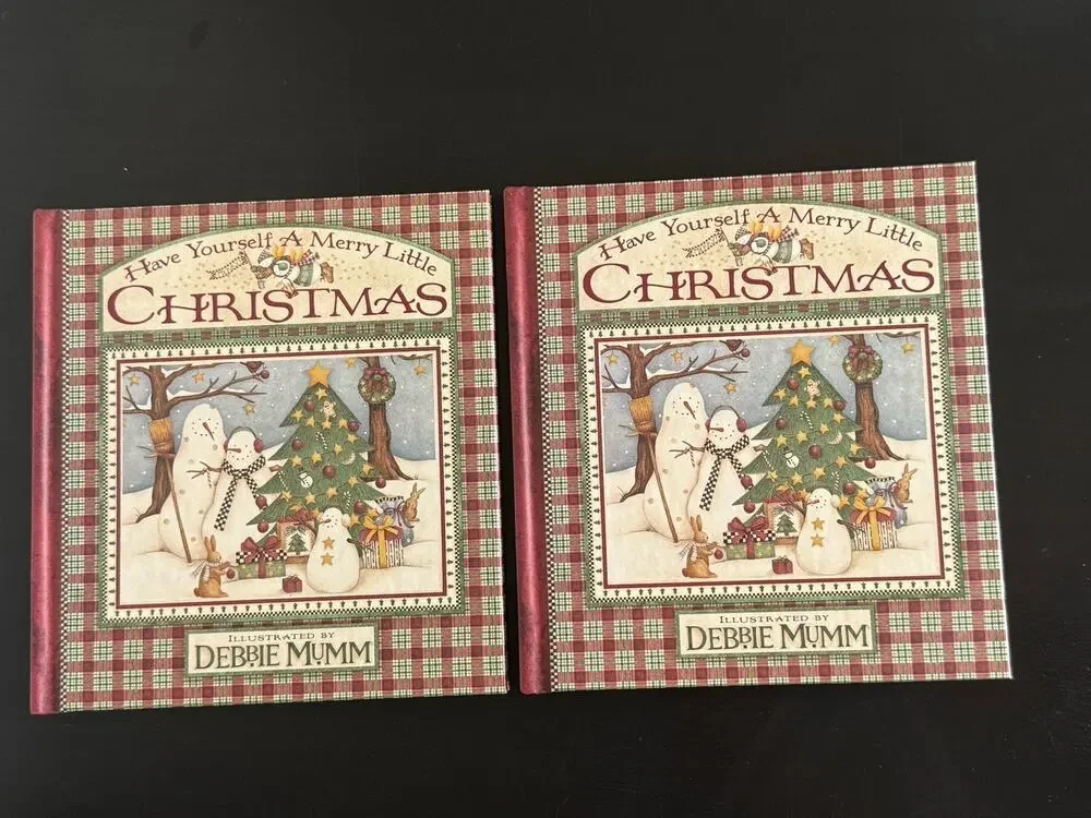Vintage 2000 Debbie Mumm Christmas Gift Books Lot 2 NOS New Hardcover Snowman